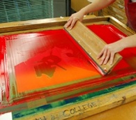 Printing a large color blend
